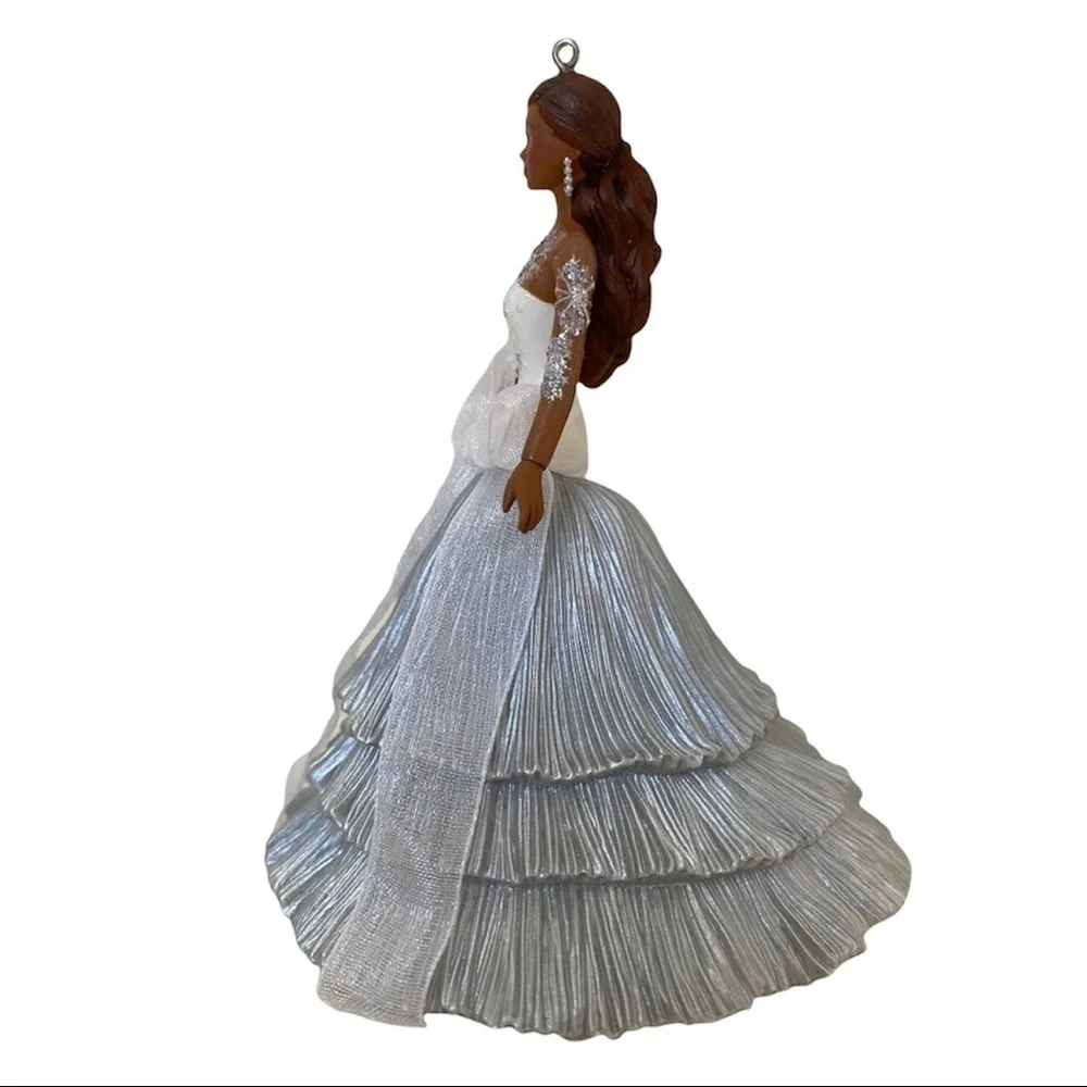 NEW 2008 AA Celebration Ornament Hallmark Barbie Doll African American Holiday